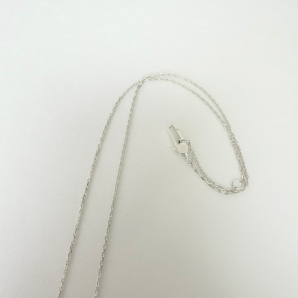 Gucci Heart Trademark Pendant Sterling Silver 925 Women’s Necklace 48cm With Packaging