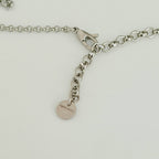 Authentic Gucci Interlocking GG Aged Sterling Silver 925 Necklace With Pouch