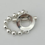 Authentic Gucci Vintage Hoop Boule Sterling Silver 925 Women’s Ring Size 16, UK P, EU 56