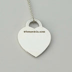 Tiffany & Co. Return to Tiffany Medium Heart Women’s Necklace Silver 925 Sterling 19 inches