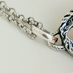 Authentic Gucci Interlocking GG Aged Sterling Silver 925 Necklace With Pouch