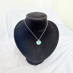 Tiffany & Co. Return to Mini Double Blue Heart Women's Necklace 18 Inches Sterling Silver 925 With Packaging
