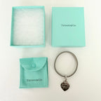 Tiffany&Co. Somerset Stretch Mesh Stainless Steel Bracelet With Sterling Silver 925 Clasp Medium Heart 16cm With Packaging