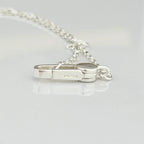 Authentic Gucci Heart Trademark Pendant Sterling Silver 925 Women’s Necklace 48cm With Packaging