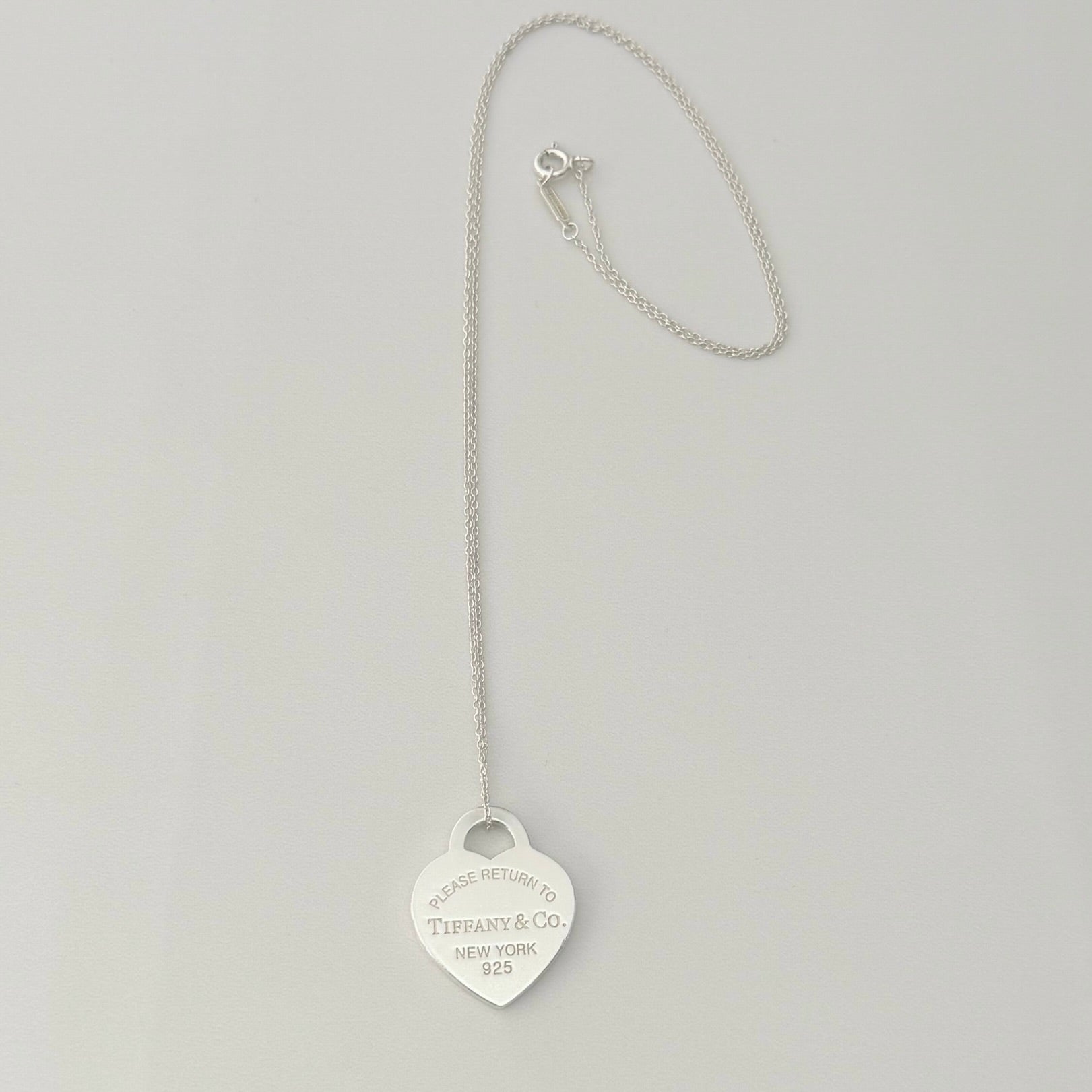 Tiffany & Co. Return to Tiffany Medium Heart Women’s Necklace Silver 925 Sterling 19 inches