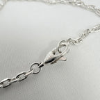 Gucci Interlocking GG Pendant Sterling Silver 925 Necklace 19 Inches With Packaging