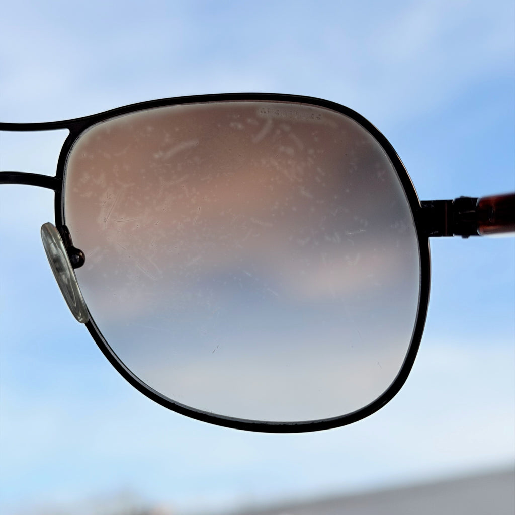 Prada Pilot Bronze Gold Brown tortoiseshell Women’s Designer Sunglasses With Case