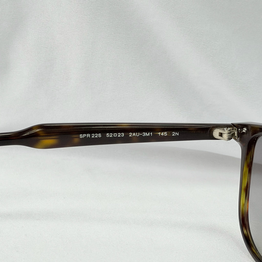 Authentic Prada Brown Tortoiseshell Oval Round Cat Eye Women Sunglasses With Case
