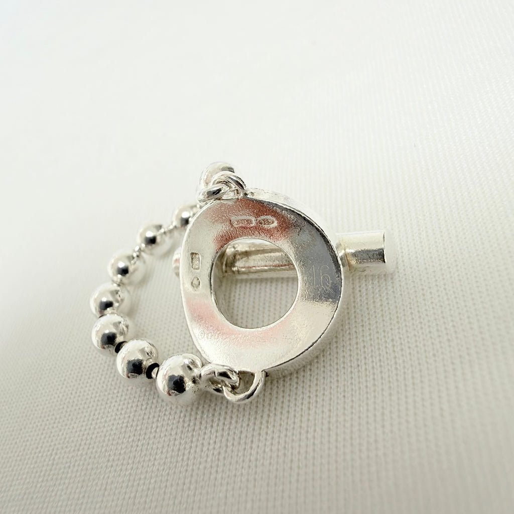 Gucci Vintage Hoop Boule Sterling Silver 925 Women’s Ring Size 16, UK P, EU 56
