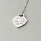 Tiffany & Co. Return to Tiffany Medium Heart Women’s Necklace Silver 925 Sterling 19 inches