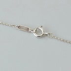 Tiffany & Co. Sentimental Open Heart necklace sterling silver 925 16 inches