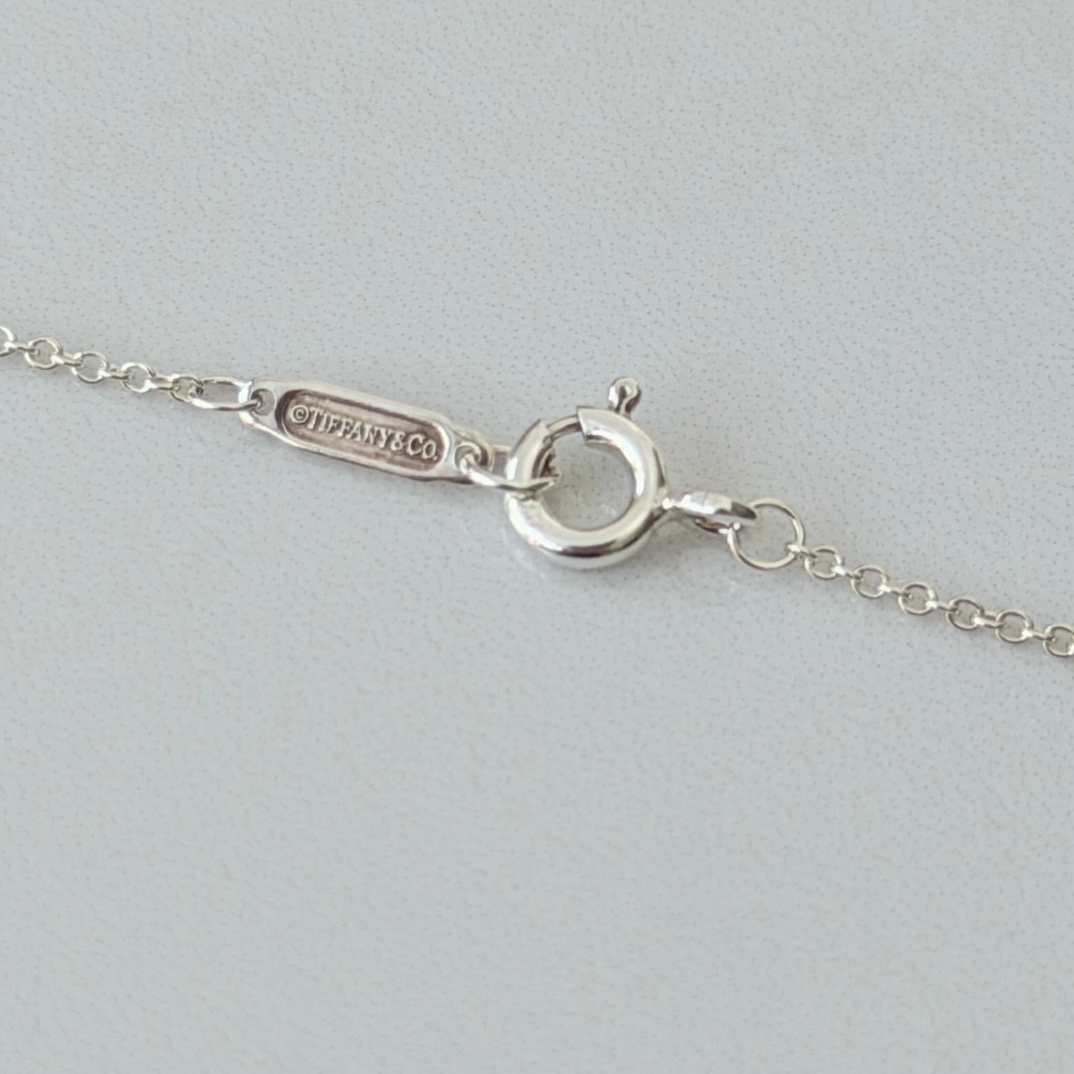 Tiffany & Co. Sentimental Open Heart necklace sterling silver 925 16 inches