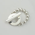 Authentic Gucci Vintage Hoop Boule Sterling Silver 925 Women’s Ring Size 16, UK P, EU 56