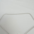 Gucci Heart Boule Popcorn Necklace T Bar Toggle Sterling Silver 925 15.5 Inches With Packaging