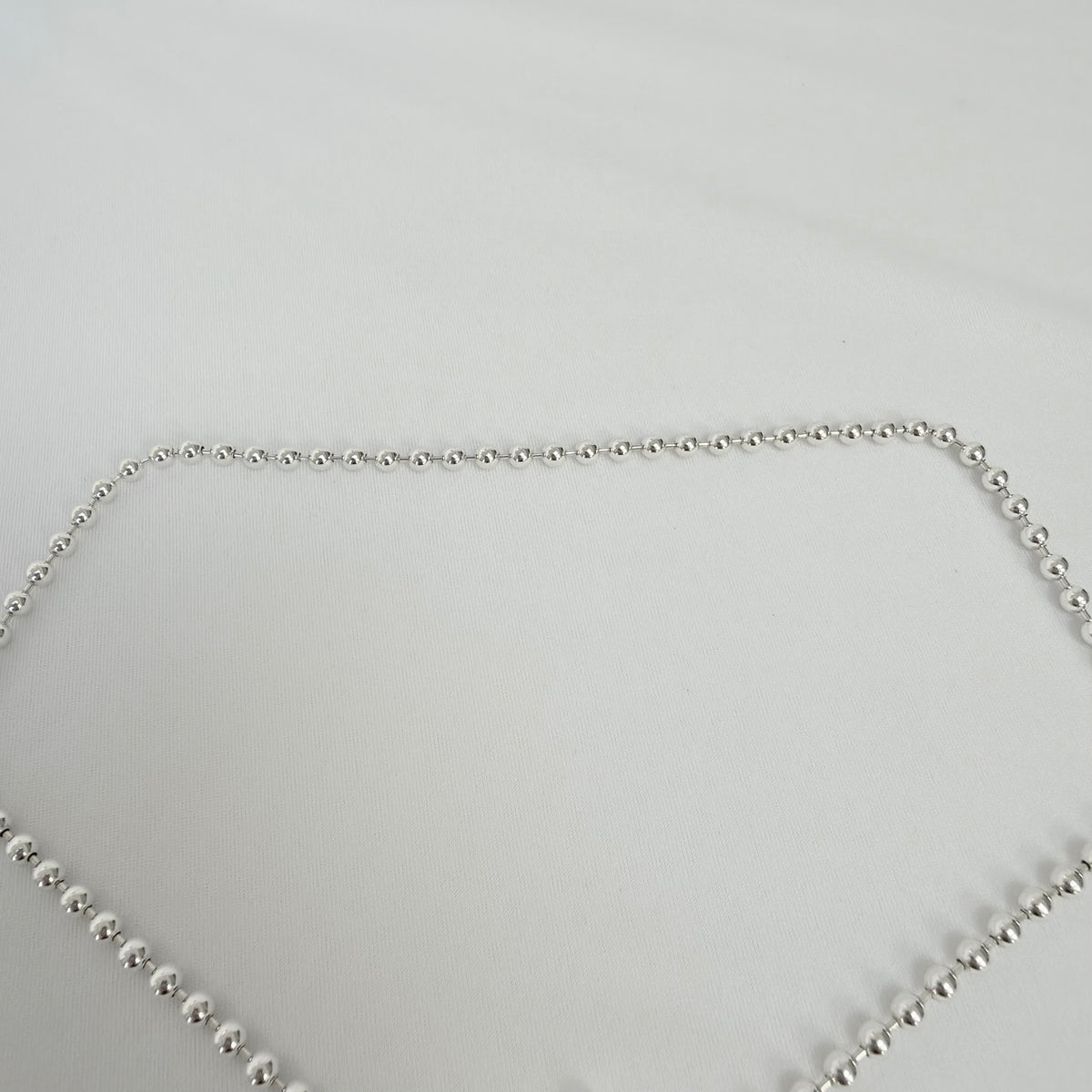 Gucci Heart Boule Popcorn Necklace T Bar Toggle Sterling Silver 925 15.5 Inches With Packaging