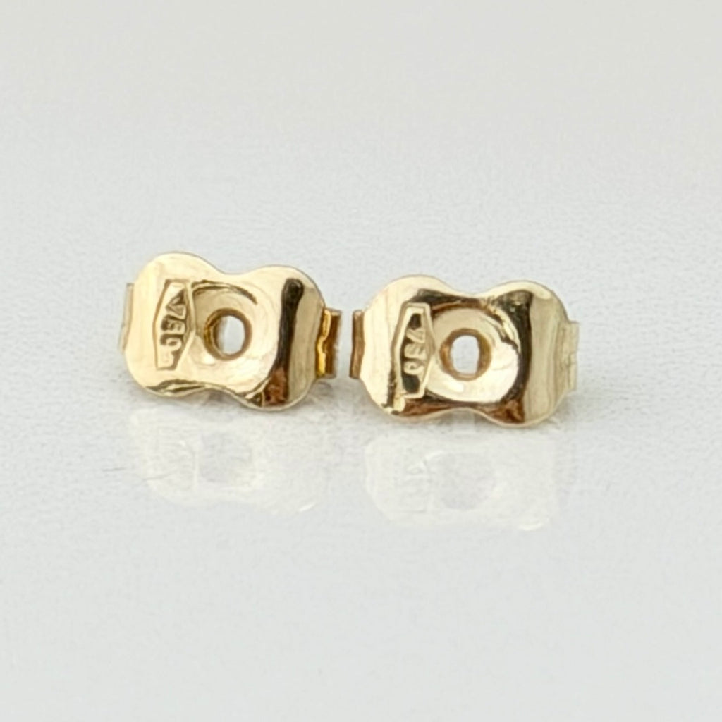 Authentic Rare Gucci 18K Yellow Gold 750 Square G Stud Women’s Earrings