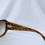Vintage Gucci GG 3102/S Butterfly Brown Tortoiseshell Interlocking G Sunglasses