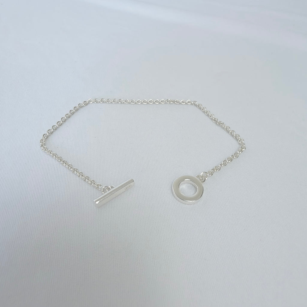 Links Of London Sterling Silver 925 T-bar Bracelet 7 Inches