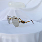 Prada Retro 70’s Style Round Oval Brown Tortoiseshell Sunglasses PR 55TS
