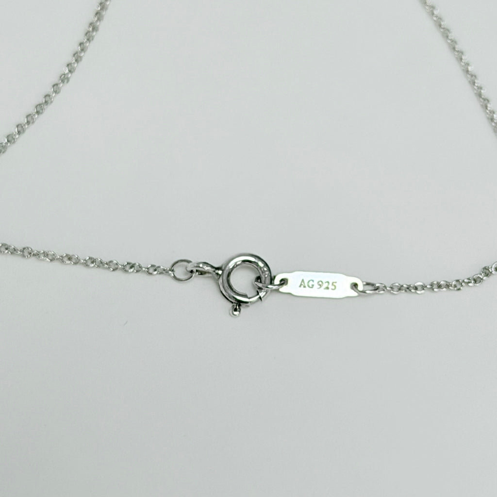 Authentic Tiffany & Co. Return to Tiffany Small Heart Women's Necklace 925 Sterling Silver 16.5 inches
