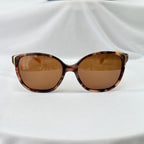 Prada Cat Eye Square Metal Corners Women's Sunglasses Pink Tortoiseshell SPR 01O polarised