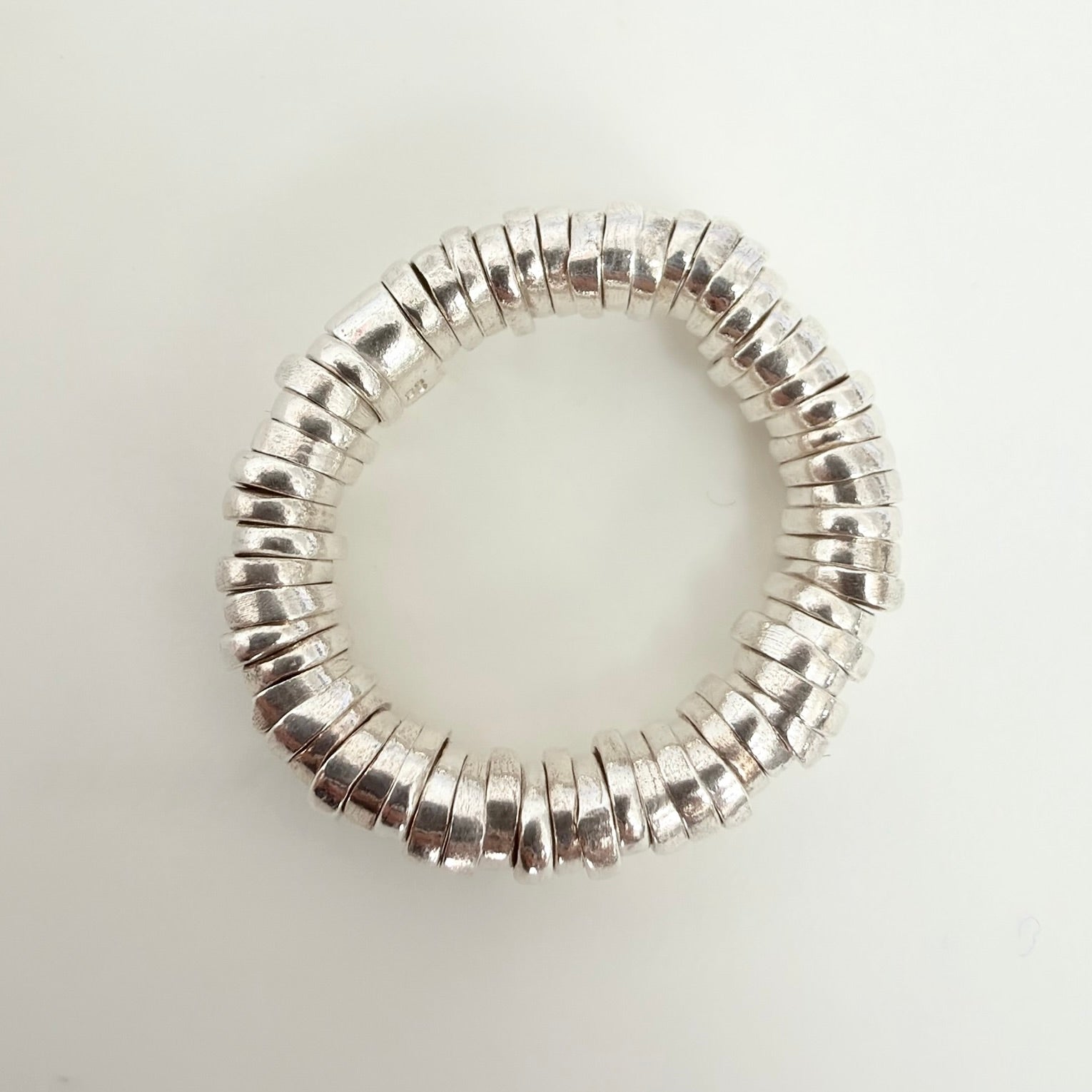 Links Of London Sweetie Rings Sterling Silver 925 Elasticated Adjustable Size N, 54mm