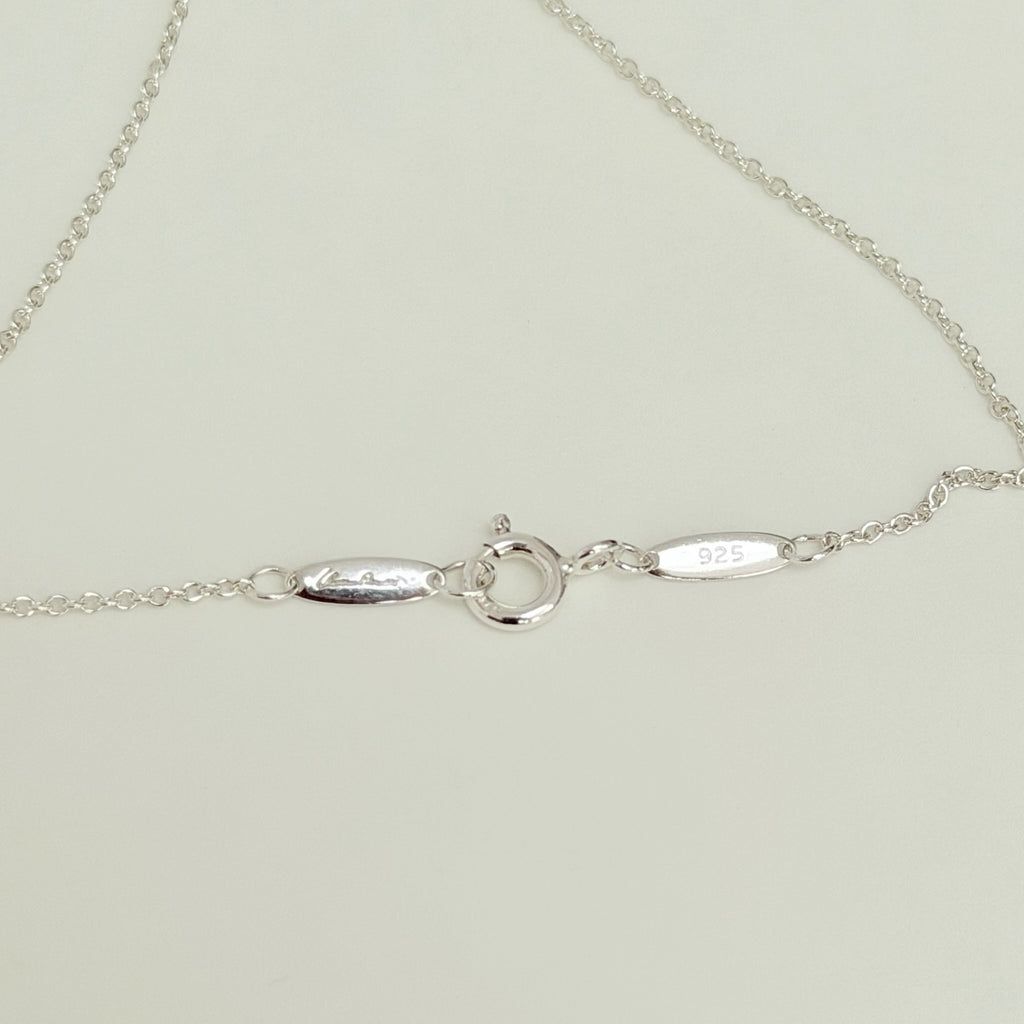 Authentic Tiffany & Co. Elsa Peretti Small Eternal Circle Sterling Silver 925 Necklace With Packaging 16 Inches