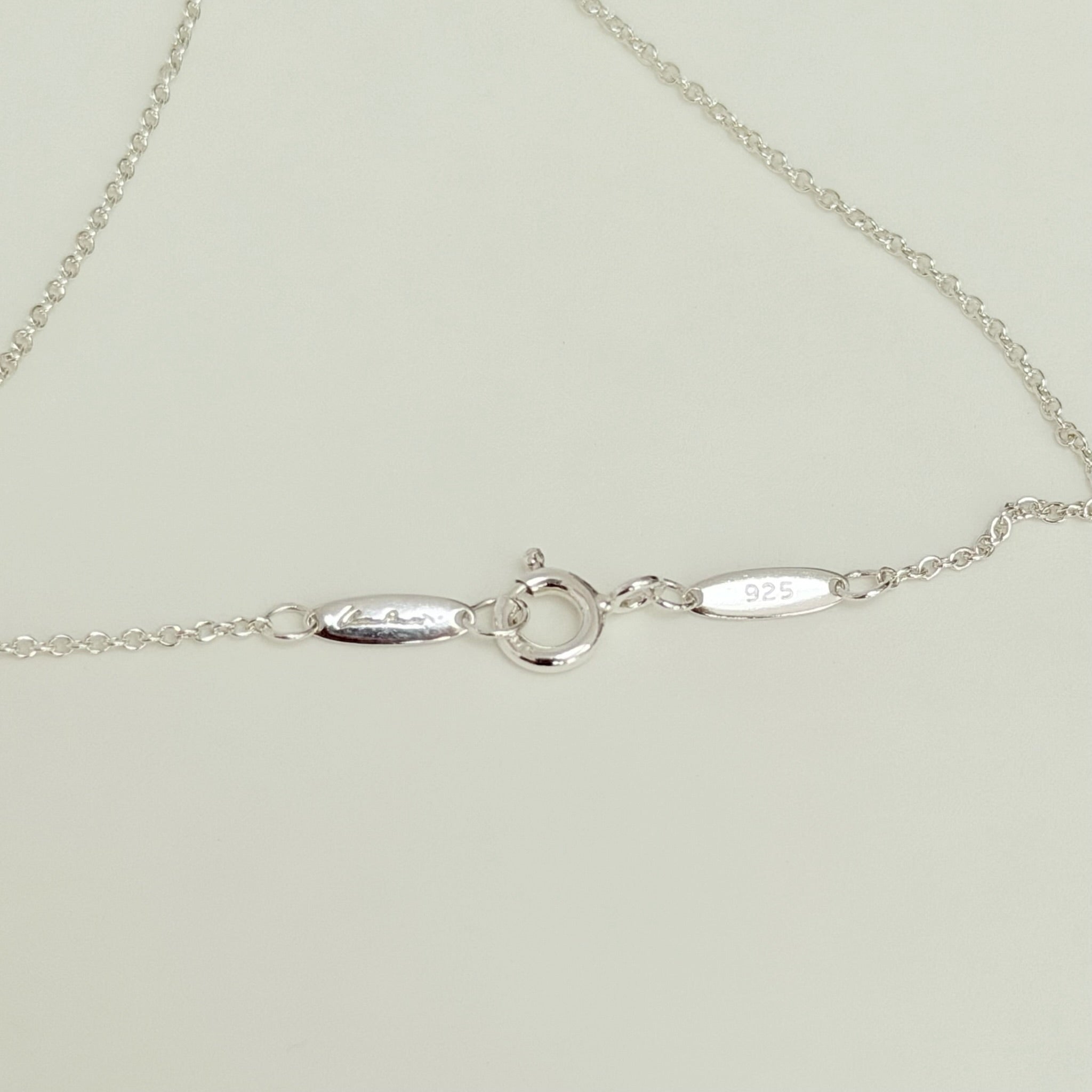 Authentic Tiffany & Co. Elsa Peretti Small Eternal Circle Sterling Silver 925 Necklace With Packaging 16 Inches