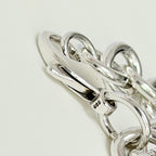 Authentic Tiffany & Co. Sterling Silver 925 Chunky Chain Large Round Tag Disc Bracelet 7.5 Inches With Packaging