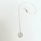 Authentic Tiffany & Co. Elsa Peretti Small Eternal Circle Sterling Silver 925 Necklace With Packaging 16 Inches
