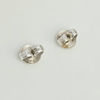 Authentic Tiffany & Co. Mini Open Heart Elsa Peretti Stud Earrings Sterling Silver 925