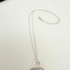 Tiffany & Co. Return to Tiffany Medium Heart Women's Necklace 925 Sterling Silver 18 inches