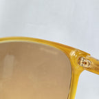 Prada Cat Eye Square Metal Corners Women's Sunglasses Brown Tortoiseshell SPR 01O