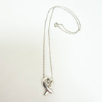 Tiffany & Co. Sterling Silver 925 Paloma Picasso Loving Heart Pendant 16 Inches Necklace With Packaging