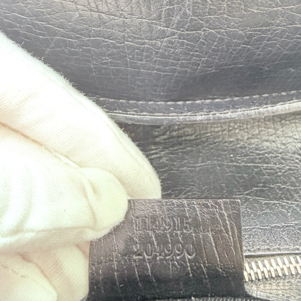 Vintage Gucci Horsebit Black Monogram Canvas Medium Shoulder Handbag Tom Ford Era 2004
