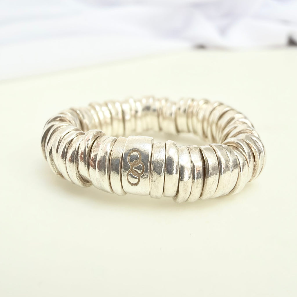 Links Of London Sweetie Rings Sterling Silver 925 Elasticated Adjustable Size N, 54mm