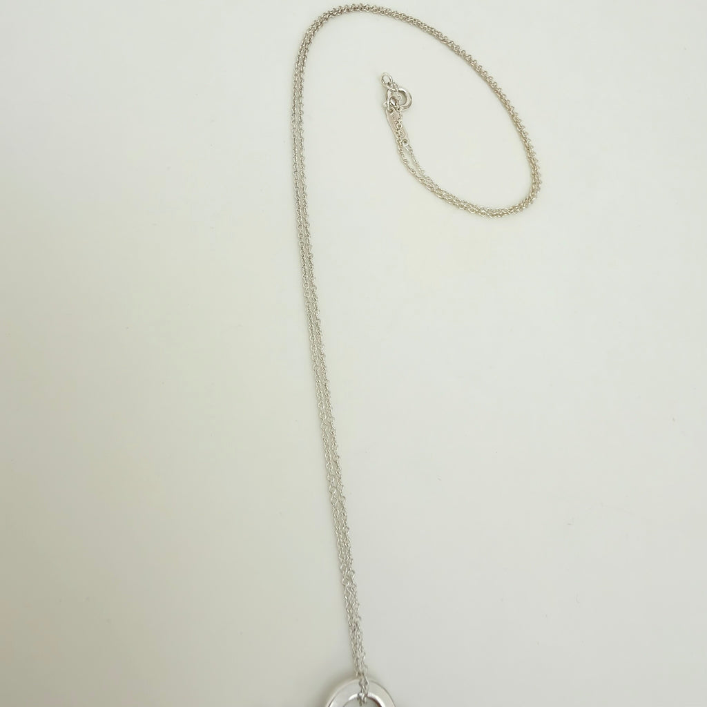 Tiffany&Co. Return to Tiffany  Medium Heart Key Lock Women's Necklace Silver 925 Sterling 19 inches With Packaging