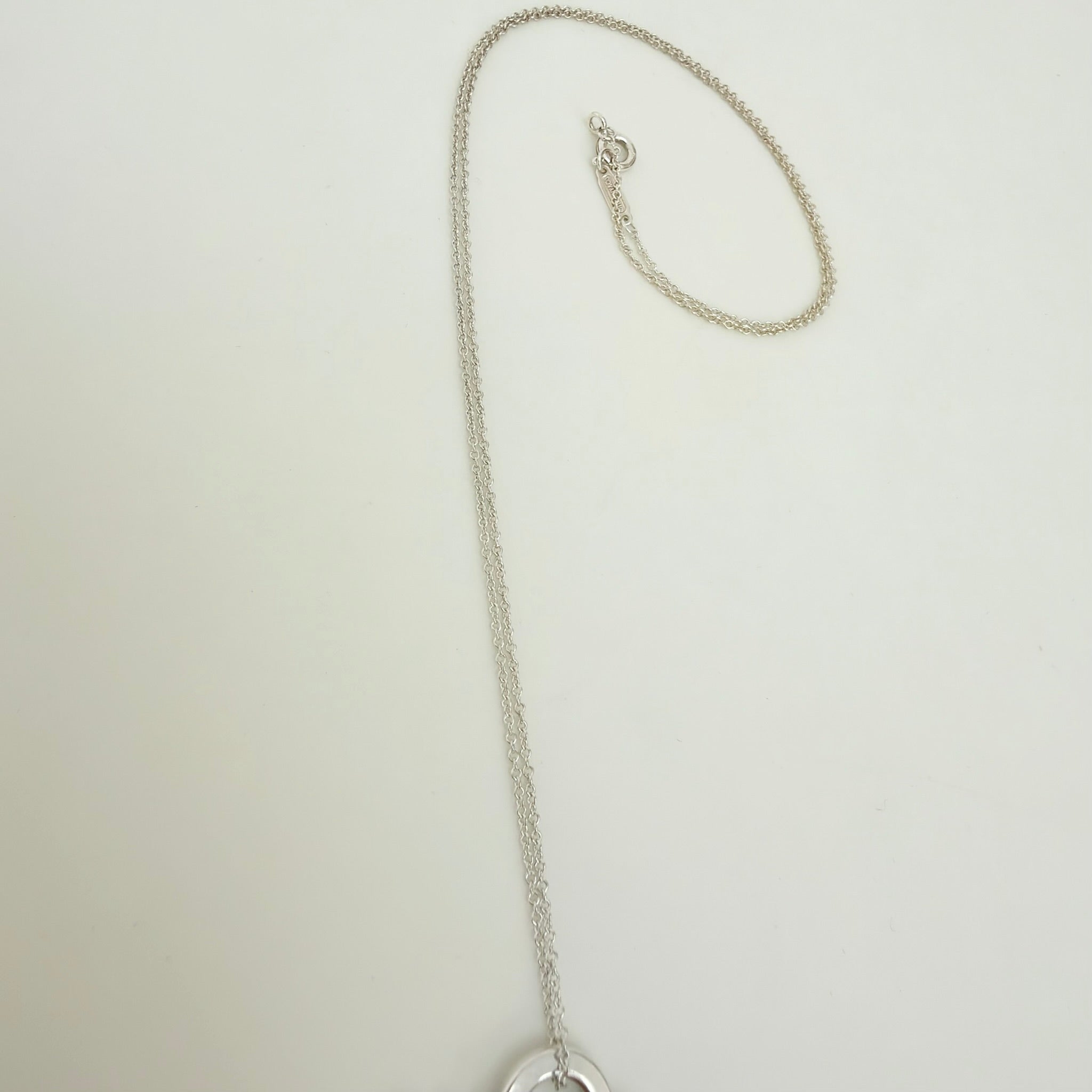 Tiffany&Co. Return to Tiffany  Medium Heart Key Lock Women's Necklace Silver 925 Sterling 19 inches With Packaging