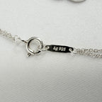 Tiffany & Co. Double Chain Heart Charm Return to Tiffany Bracelet 925 Silver 6.5” With Packaging