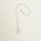Tiffany & Co. Return to Tiffany Medium Heart Women's Necklace 925 Sterling Silver 18 inches
