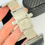 Gucci 7800L Women's Quartz Watch Black Leather Rectangular With Packaging 19cm