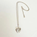 Gucci Blind for Love Heart Pendant 925 Sterling Silver Women's Necklace 18-20 inches With Packaging