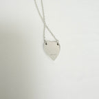 Gucci Heart Trademark Pendant Sterling Silver 925 Women’s Necklace 48cm With Packaging