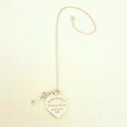 Tiffany&Co. Return to Tiffany  Medium Heart Key Lock Women's Necklace Silver 925 Sterling 19 inches With Packaging