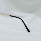 Vintage Gucci GG1870/S J5G6J Brown Gold Rimless Shield Wrap Sunglasses With Case