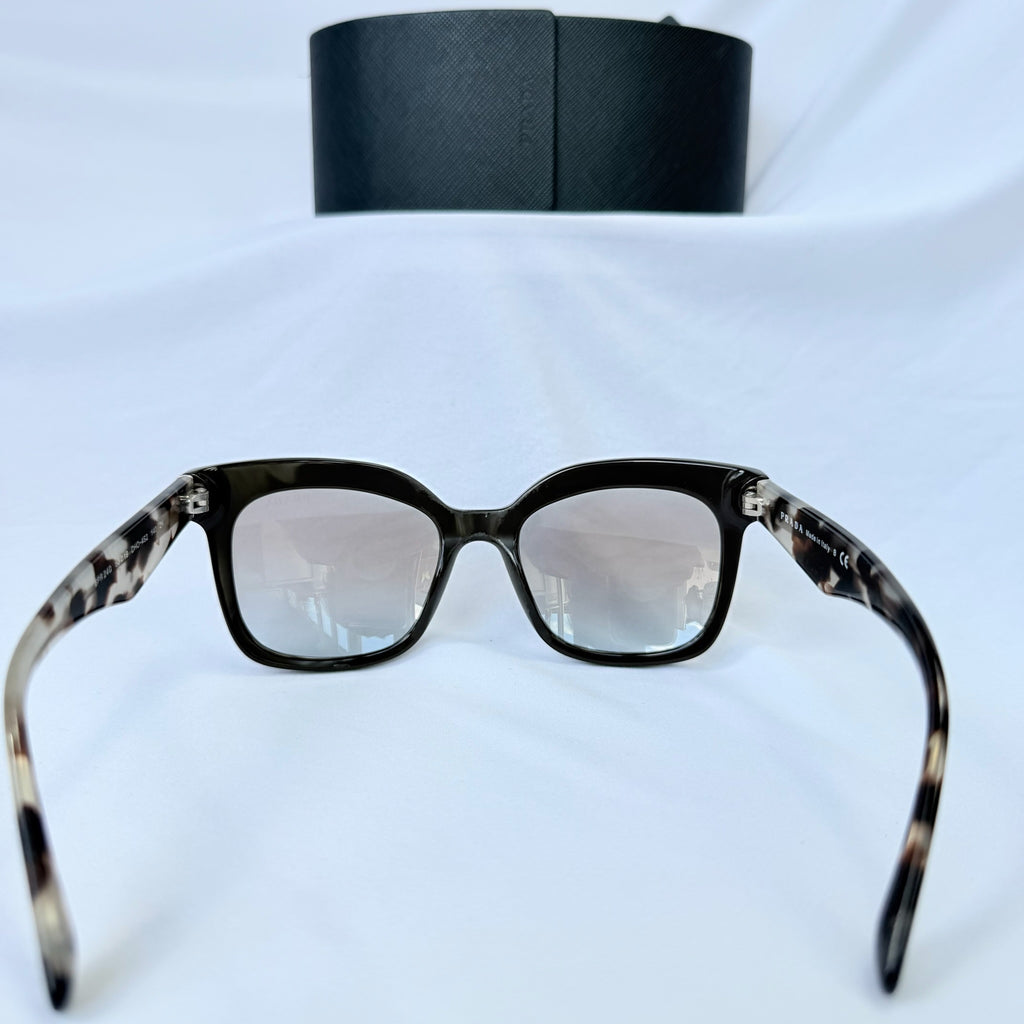 Prada SPR 24Q Cat Eye Women’s Sunglasses Havana Tortoiseshell Black With Case