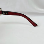Vintage Gucci GG 3006/S "Queen Bow" Buckle Oversized Butterfly Burgundy sunglasses