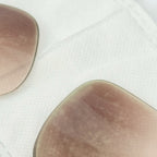 Prada Cat Eye Square Metal Corners Women's Sunglasses Pink Tortoiseshell SPR 01O polarised