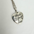Gucci Blind for Love Heart Pendant 925 Sterling Silver Women's Necklace 18-20 inches With Packaging