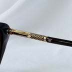 Vintage Dior Cat Eye Brown Geometric Gold diamanté Polarised UV400 Sunglasses
